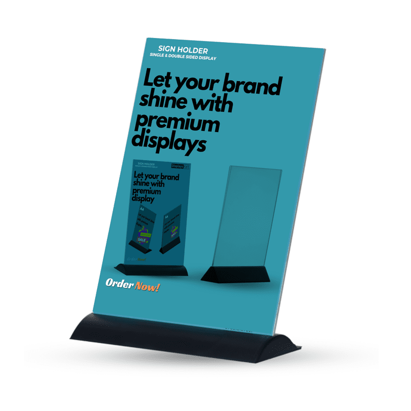 ACRYLIC SIGN HOLDER-A5 SINGLE SIDE